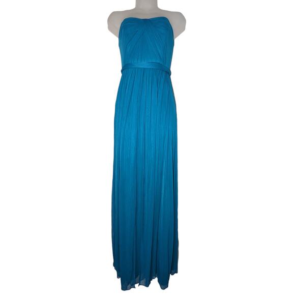 NWT Versa Convertible Blue Maxi 6 Dress Bridesmaid Wedding Prom Formal Feminine - Picture 5 of 16
